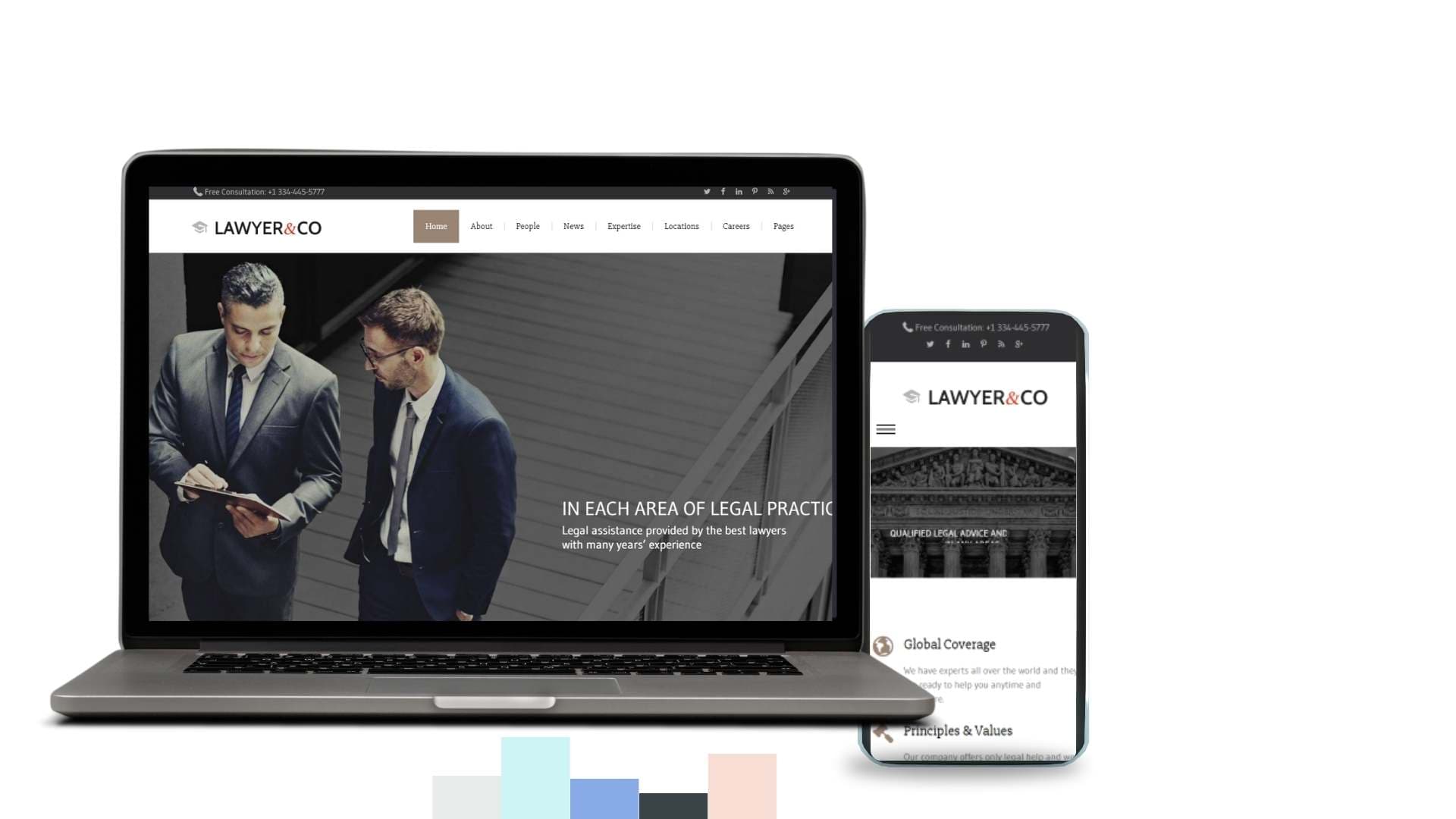 Legal Firm Website Design Custom Site