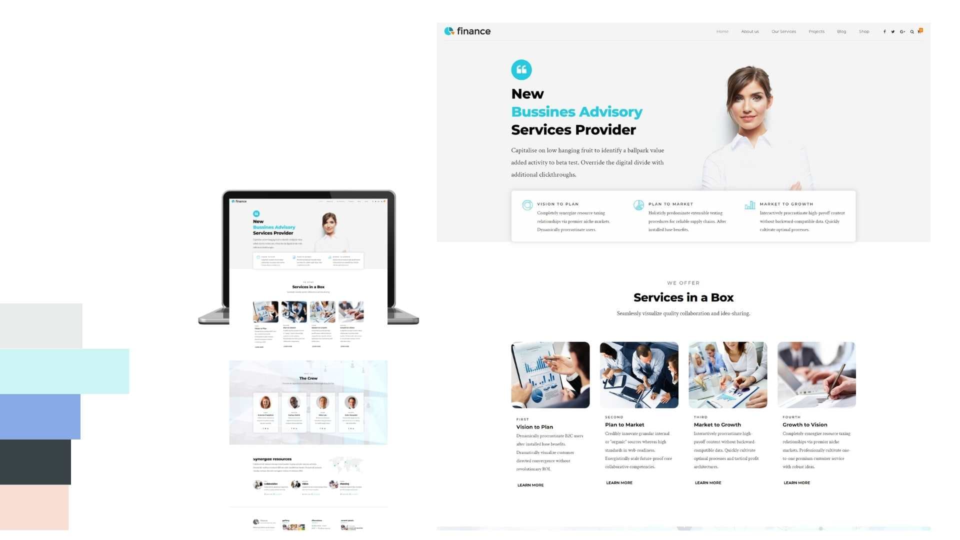 Modern and Efficient Accounting Online Marketing Help Theme