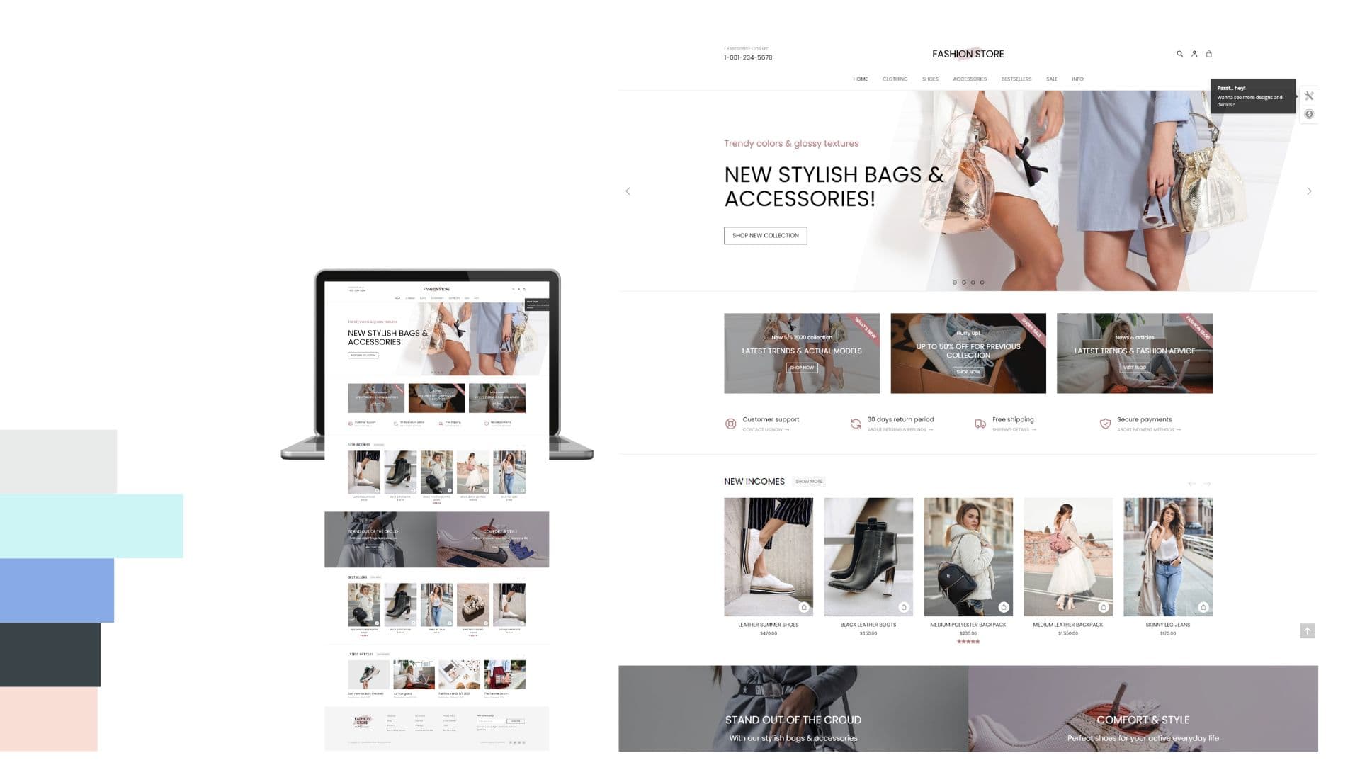 Vibrant Online Marketing Assistance Theme with Elegance for eCommerce