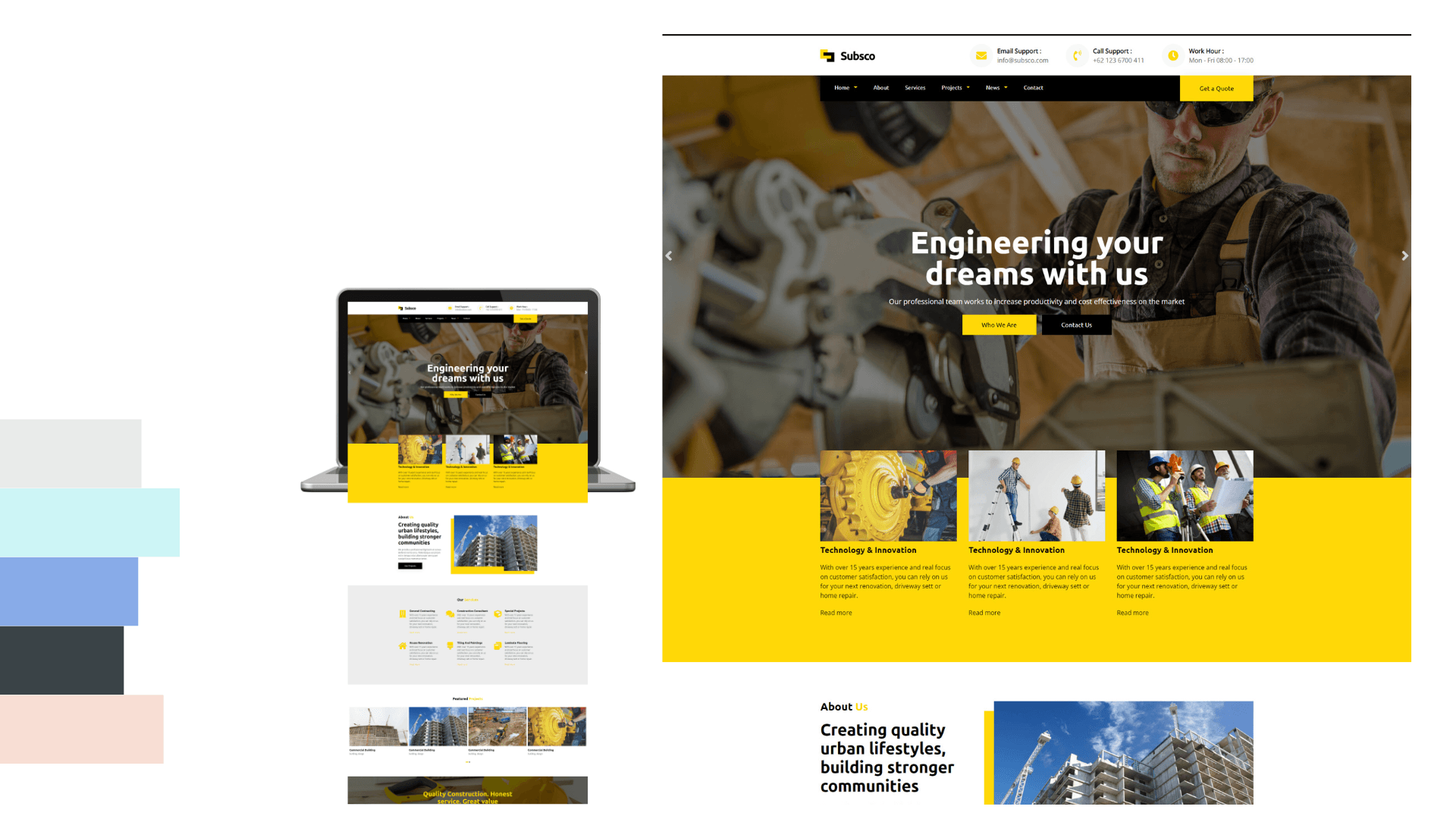 WordPress Website Theme Essex Team