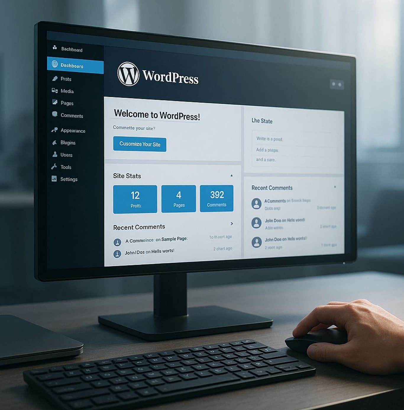 WordPress website planning and development