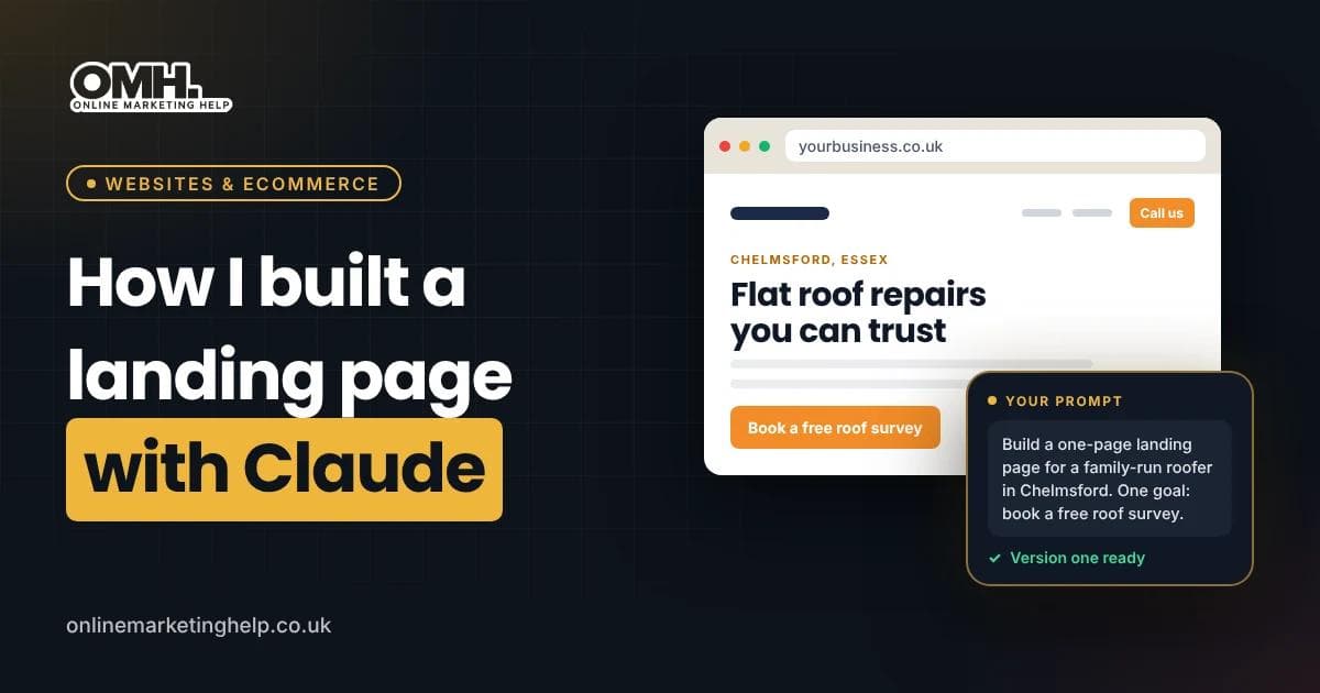 How I Built a Beautiful Landing Page with Claude (and What AI Couldn’t Do)