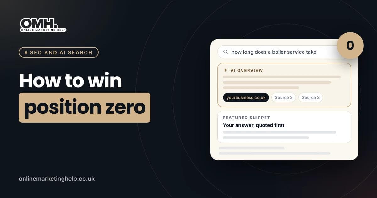 Zero-click searches, AI Overviews and featured snippets: How to win position zero